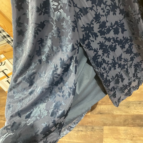 Baltic born Veronica velvet maxi dress floral modest bridesmaid wedding - Picture 7 of 9